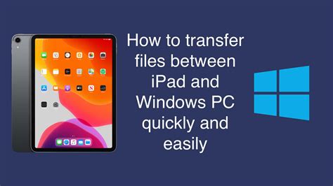 sending files from pc to ipad